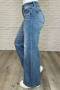 Judy Blue Karis High Rise Vintage Wash Retro Wide Leg