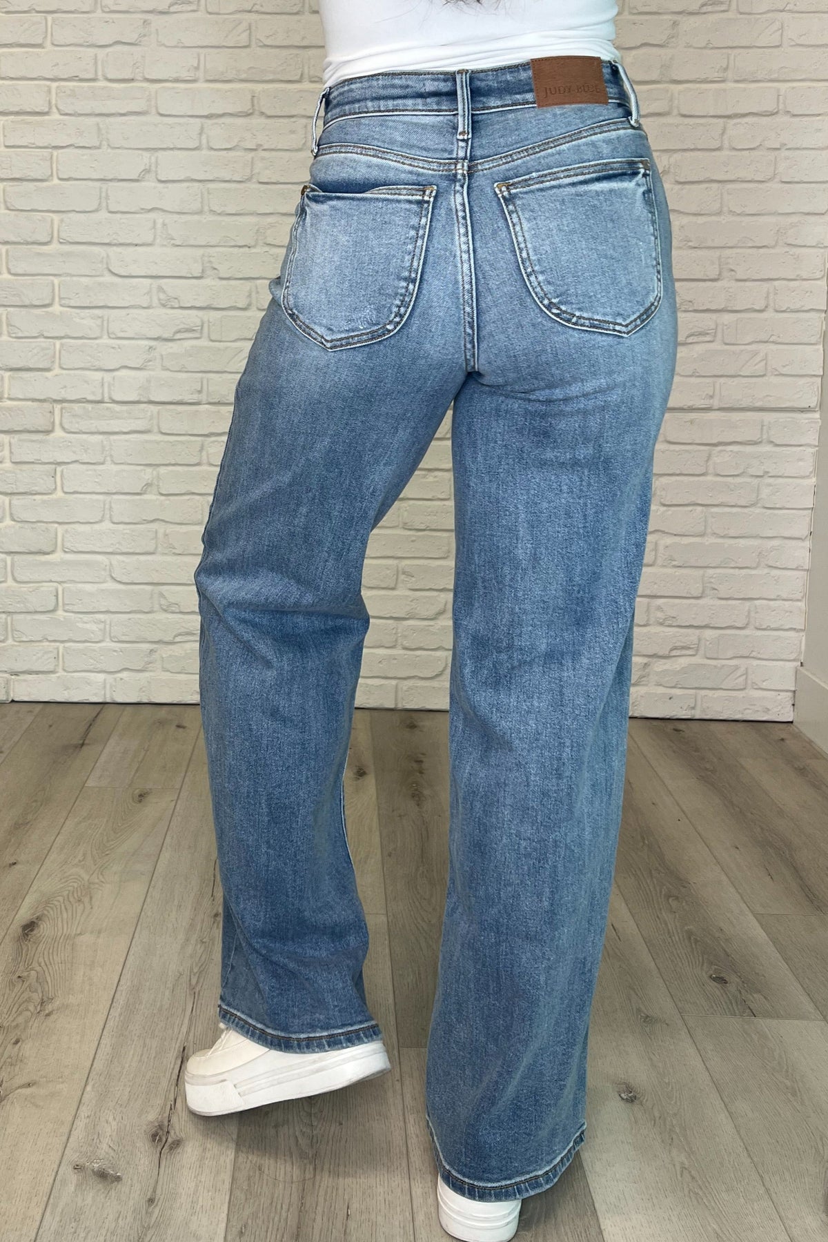 Judy Blue Karis High Rise Vintage Wash Retro Wide Leg