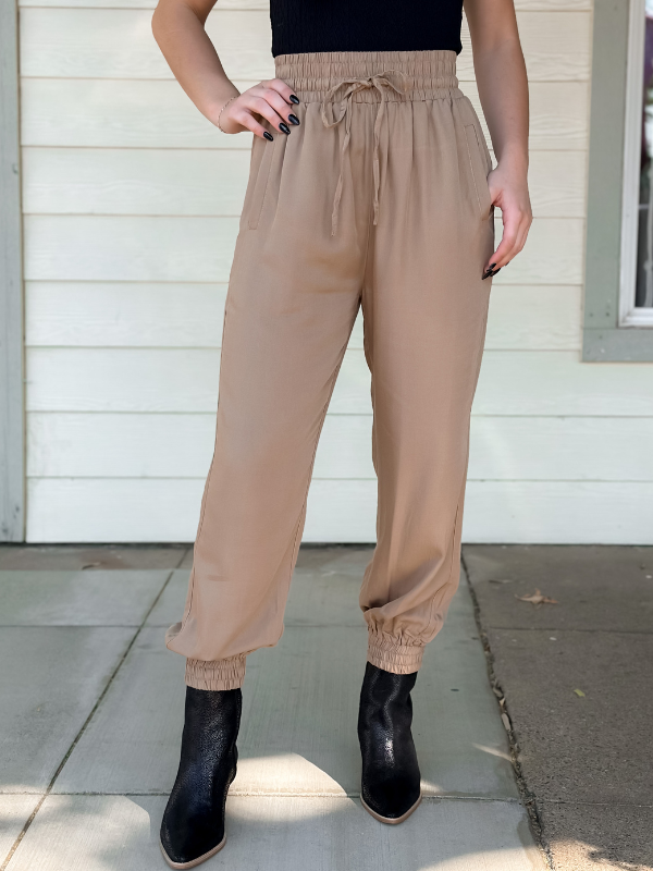 Dressy Jogger Pants Pistol Rose Boutique