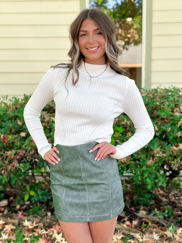 Leather mini skirt sales pattern