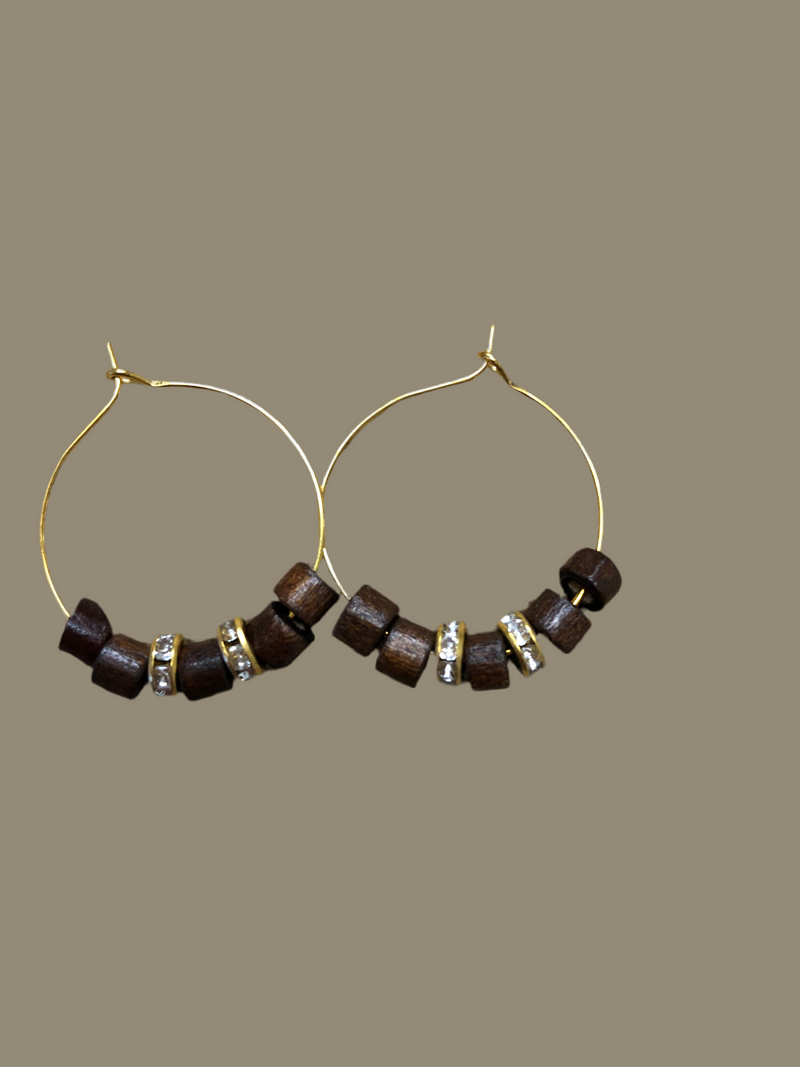 Beaded Hoop Earrings