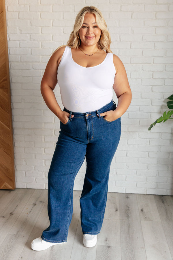 Judy Blue  High Rise Vintage Wide Leg Jeans