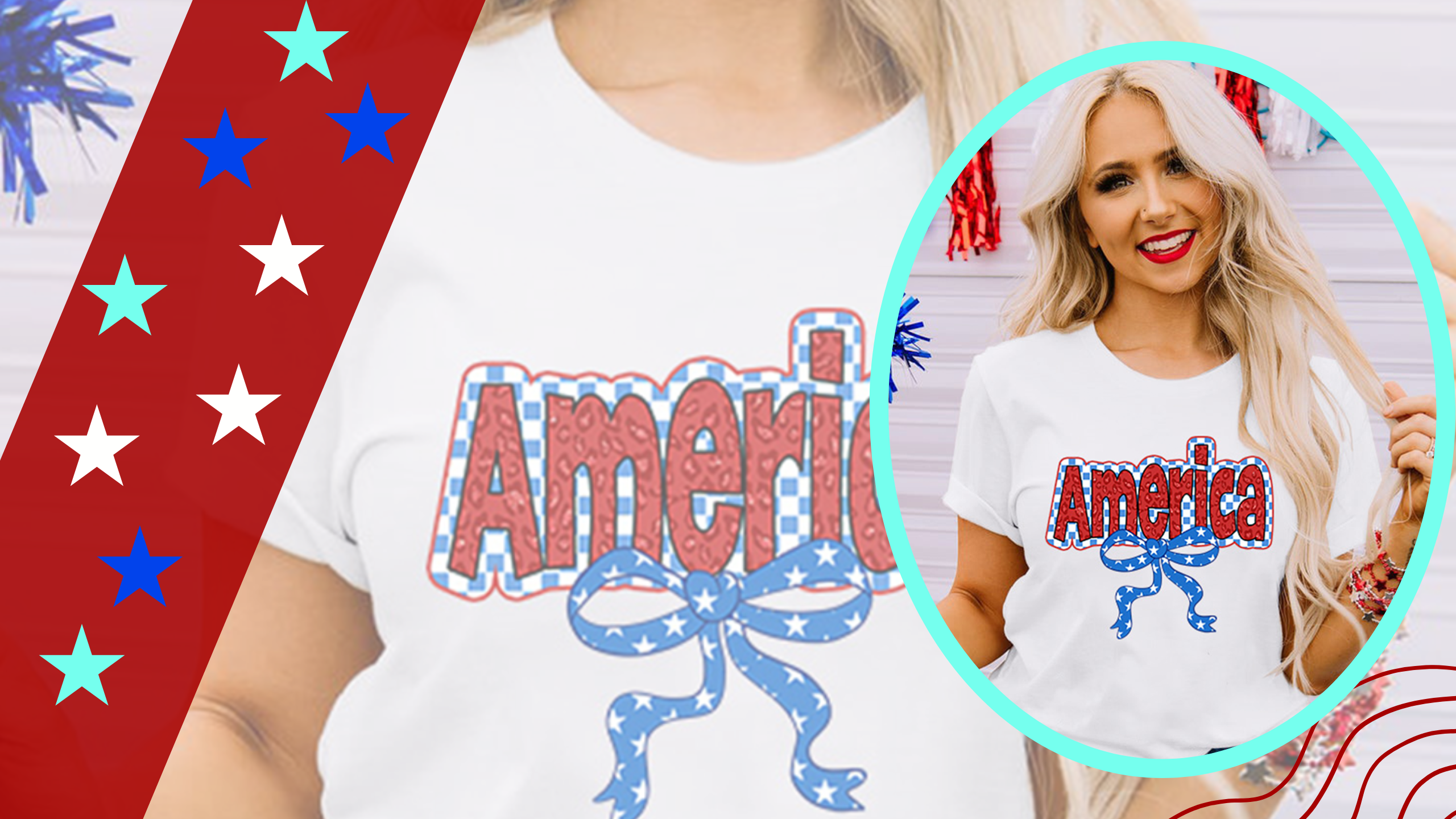 Boutique banner image featuring girls wearing store items