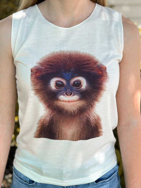 Pistol Petals Baby Monkey Toddler Tank Top