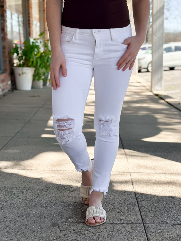 Just Black Classic White Jeans