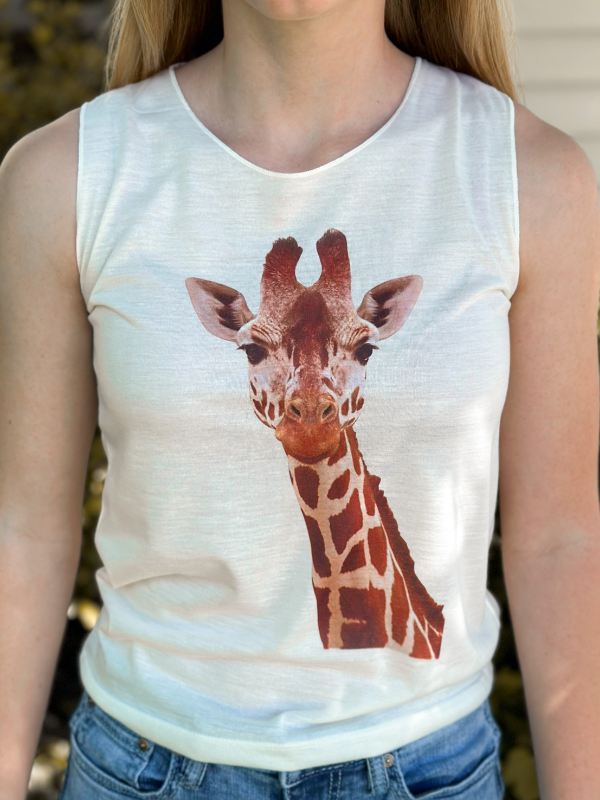 Pistol Petals Peek-A-Boo Giraffe Toddler Tank