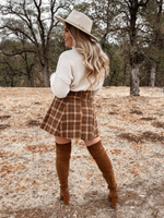 Autumn Woven Flared Skirt