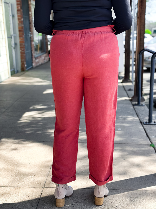 Rust Crop Pants