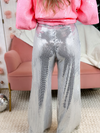 Mirror Sequin Wide Leg Pants