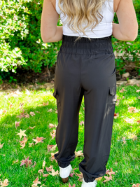 High Waisted Cargo Joggers