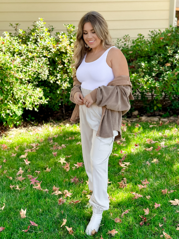 High Waisted Cargo Joggers