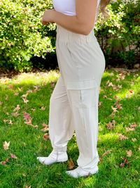 High Waisted Cargo Joggers