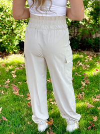 High Waisted Cargo Joggers