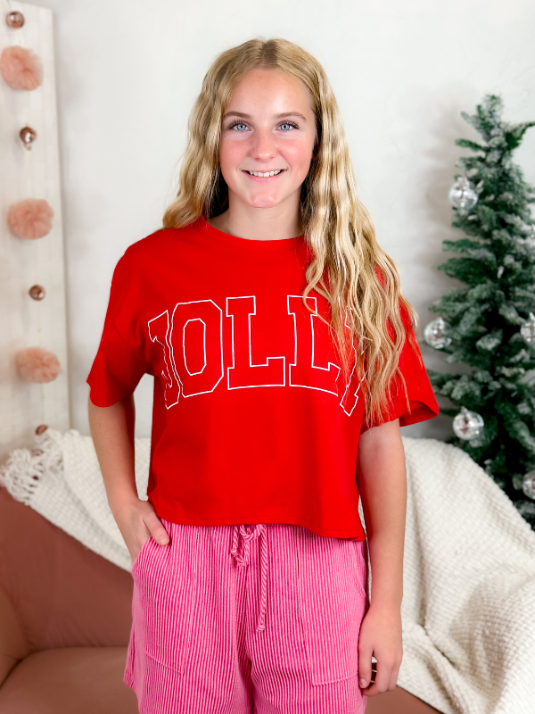 Jolly Cropped Lounge Tee