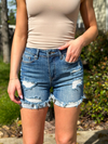Risen Distressed Cuffed Shorts