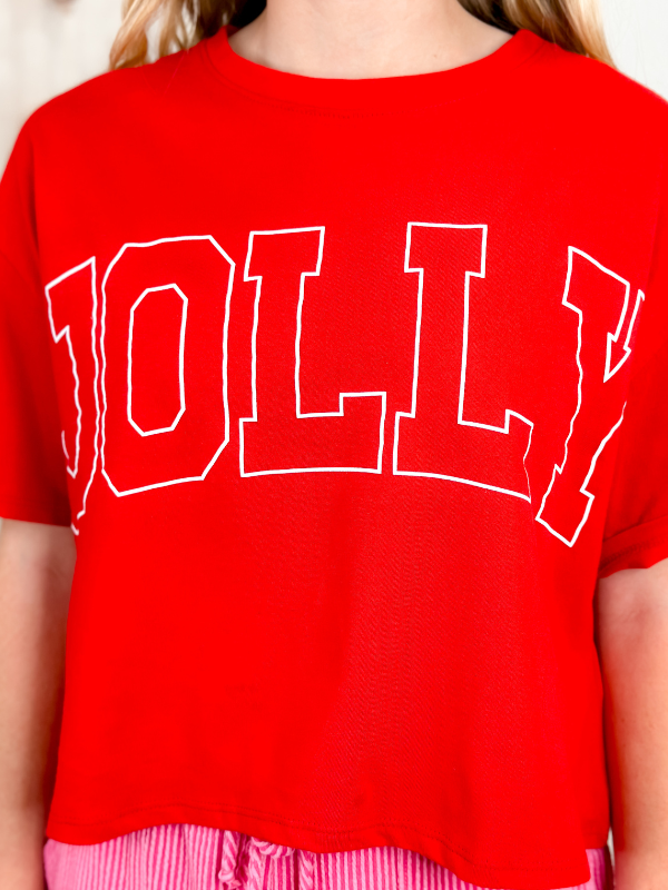 Jolly Cropped Lounge Tee
