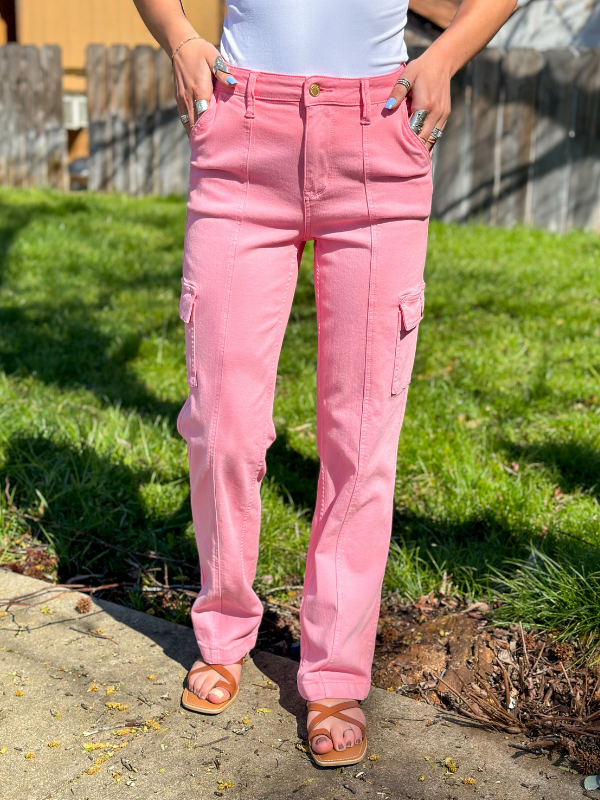 Judy Blue High Waist Cargo Jeans