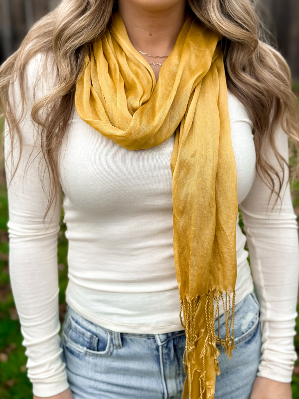 Jules Mustard Scarf