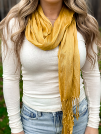 Jules Mustard Scarf