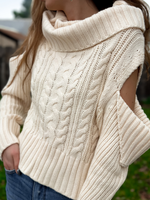 Cold Shoulder Long Sleeve Sweater