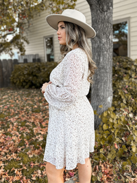 Leah Long Sleeve Tie Dress