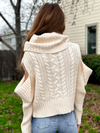 Cold Shoulder Long Sleeve Sweater
