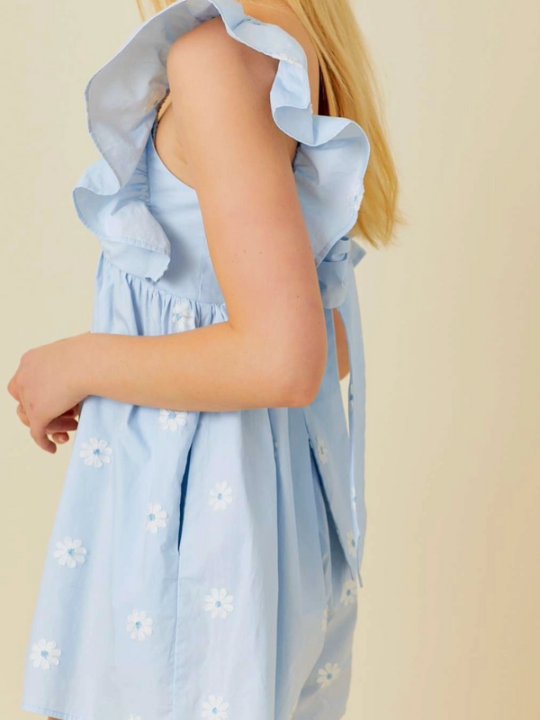 Summer Daisy Babydoll Romper