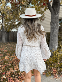 Leah Long Sleeve Tie Dress