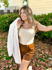 Maddie Faux Leather Shorts