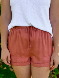 Gentry Rose Twill Shorts