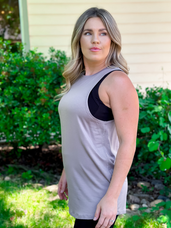 Mono B Twist Strap Muscle Tank