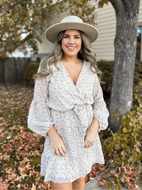 Leah Long Sleeve Tie Dress