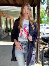 Dylan Oversized Navy Blazer