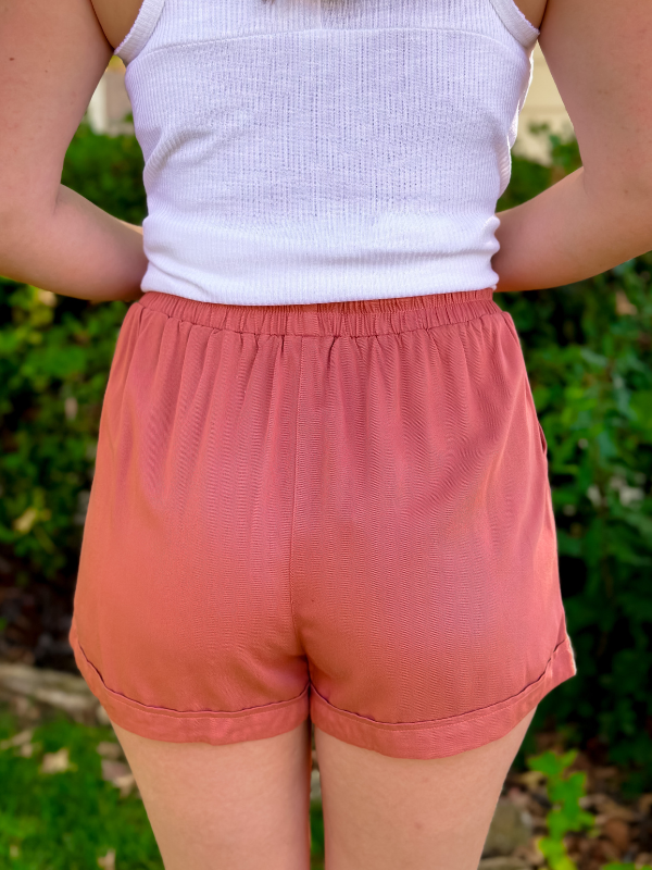 Gentry Rose Twill Shorts