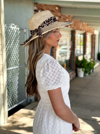 Eyelet Smocked Midi Dress