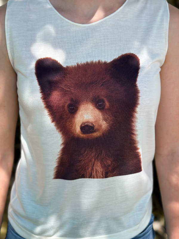 Pistol Petals Baby Bear Toddler Tank Top