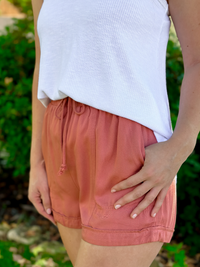 Gentry Rose Twill Shorts
