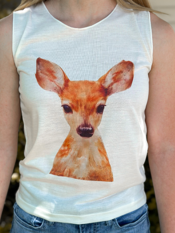 Pistol Petals Baby Deer Toddler Top
