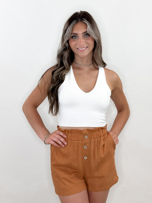 Comfy Colored Linen Shorts