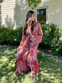 Sari Silk Two Piece Set