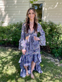 Sari Silk Two Piece Set