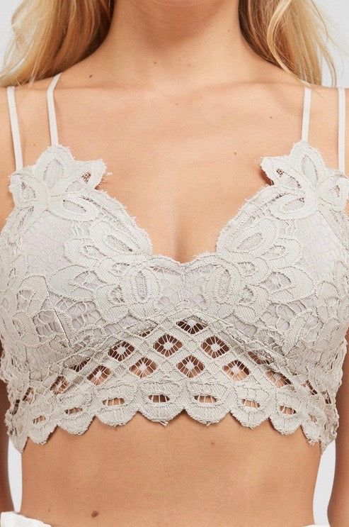 Scalloped Latice Bralette