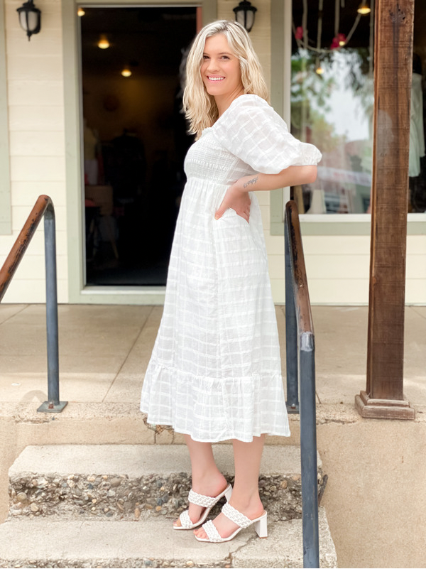 Elsa Smocked Midi Dress