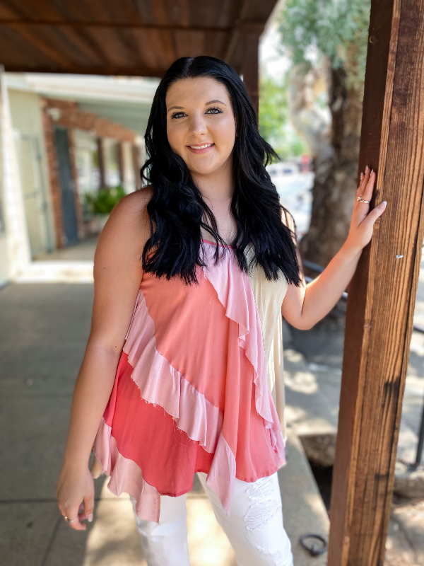 Jolie Ruffle Tunic Top