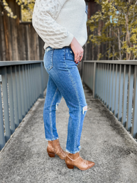 Flying Monkey Last Night Distressed Stretch Jeans