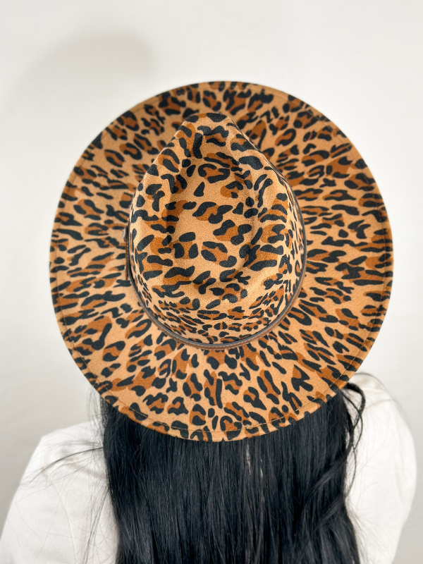 Wild Side Adjustable Leopard Felt Hat
