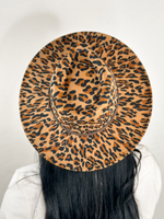 Wild Side Adjustable Leopard Felt Hat