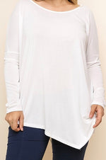 Long Sleeve Asymmetrical Top